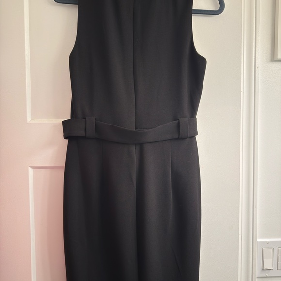 Express Black Midi Dress with Belt - Picture 2 of 5